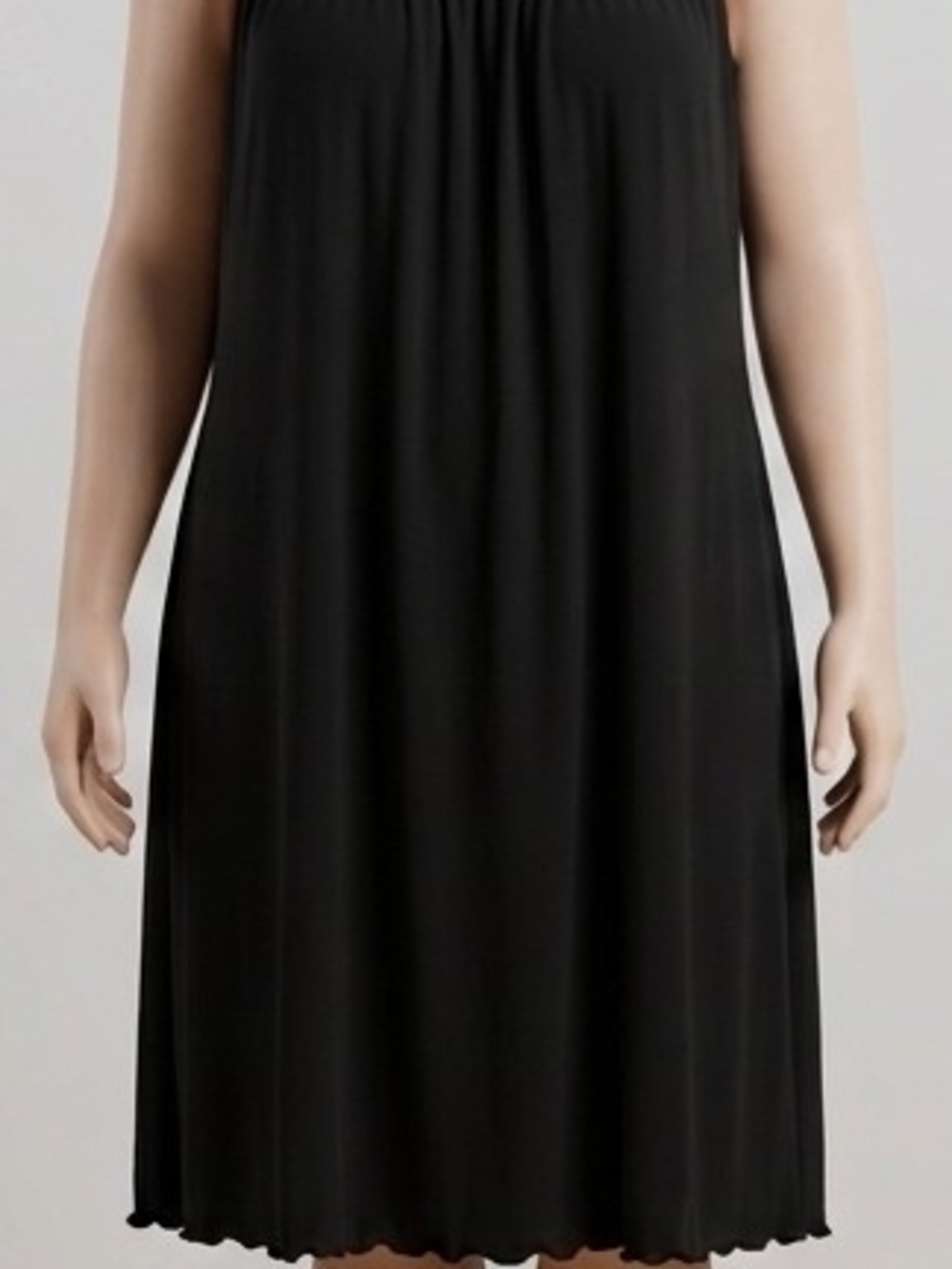 Vintage 1990' Plus Size Jacklyn Smith Simple Black Dress